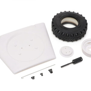 ของแต่ง – Scale Accessories BRX02320 : Boom Racing Land Rover® Series ฝากระโปรงพร้อมล้ออะไหล่และยางสำหรับ BRX02 109