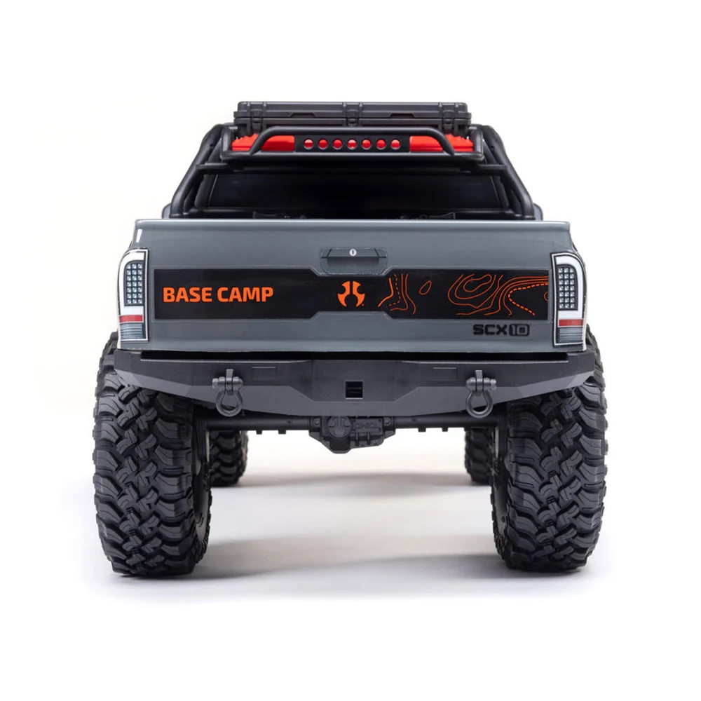 รถสเกลพร้อมเล่น AXI-1375T2: AXIAL1/10 SCX10 III BASE CAMP 4X4 ROCK CRAWLER RTR,สีเทาดำ - Image 4