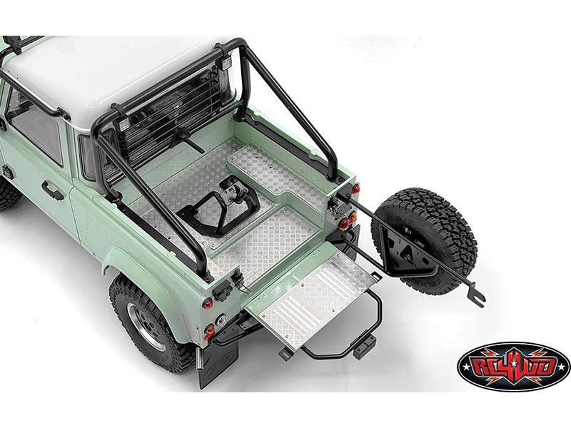 ชุดแต่งบอดี้แข็ง VVV-C1086 : CC Hand แผ่นสแตนเลสแต่งในกระบะท้ายสำหรับ RC4WD 2015 LAND ROVER DEFENDER D90 (PICK-UP) - Image 2