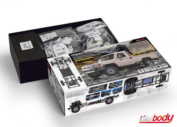 รถสเกลชุดคิท KB/48780 : Killerbody MERCURY ชุดแชสซีร์สำหรับบอดี้แข็ง 1/10 Toyota Land Cruiser 70 - Image 5