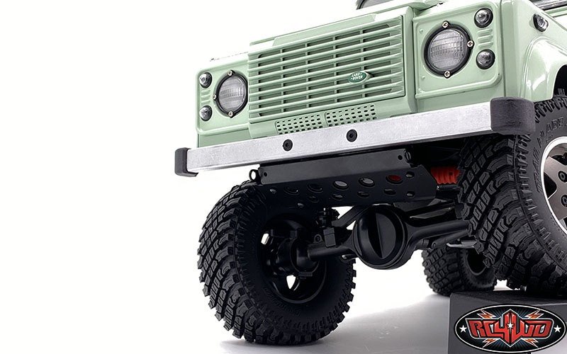 ชุดแต่งบอดี้แข็ง VVV-C1083 : CCHAND กันแคร้งค์เหล็กสำหรับ RC4WD Gelande II 2015 Land Rover Defender D90 (สีดำ) (รถกระบะ/SUV) - Image 4
