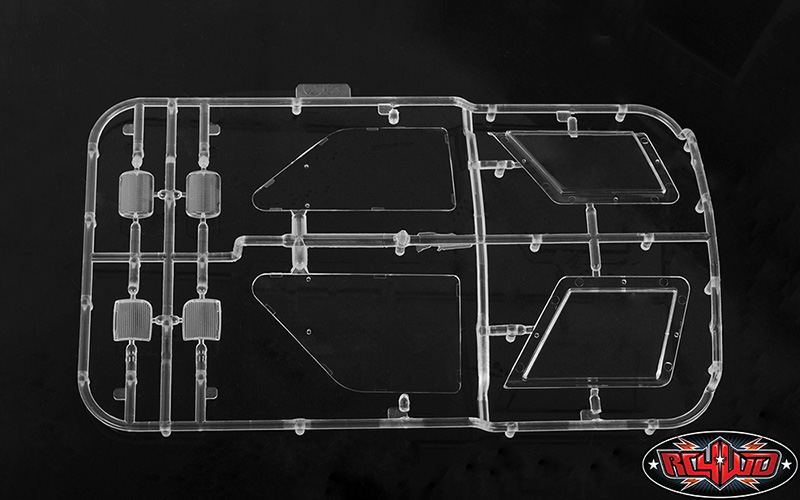 ชุดแต่งบอดี้แข็ง Z-B0195 : RC4WD 1985 Toyota 4Runner and 1987 Toyota XtraCab Clear Parts (B)