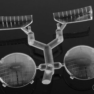 ชุดแต่งบอดี้แข็ง Z-B0199 : RC4WDเลนส์ไฟหน้า และไฟหรี่หน้า แบบไฟกลม ทำจาก พลาสติก ABS สำหรับ MARLIN