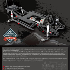 รถสเกลชุดคิท - Scale kits Z-K0065 : RC4WD Trail Finder 2 "LWB" 1/10 ชุดแชสซีร์ฐานล้อ 314