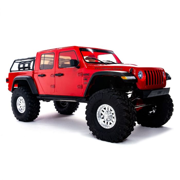 รถสเกล AXI03006T2 : AXIAL SCX10-III Jeep JT Gladiator w/Portals 1/10th RTR Red
