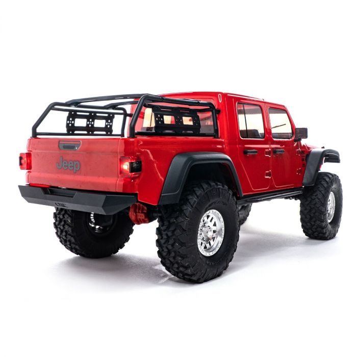 รถสเกล AXI03006T2 : AXIAL SCX10-III Jeep JT Gladiator w/Portals 1/10th RTR Red - Image 3