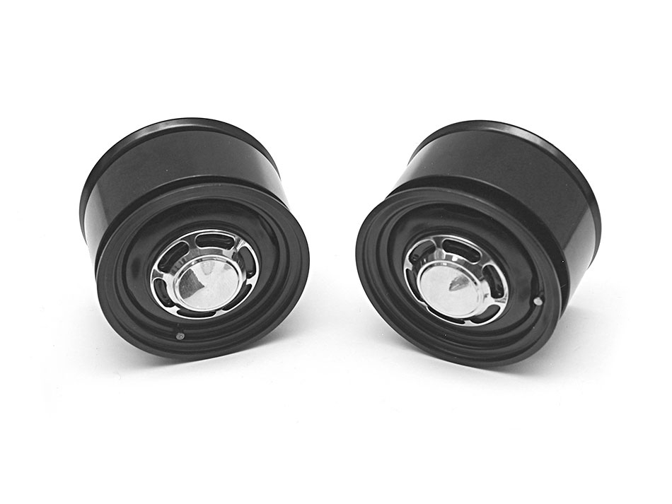 ล้อ 1.55 BRW780907RBK : Boom Racing 1.55 Yota LC Classic ล้อหลัง อลูแบบคลาสสิค (2) with 3mm Wideners (2) Black - Image 4