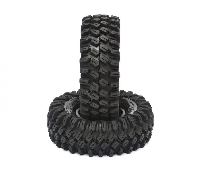 ยาง 1.9 BRTR19001-US : Boom Racing(113x40มม.) HUSTLER M/T Xtreme 1.9 Rock Crawling Tires สูง 113 กว้าง 40 SNAIL SLIME™ Compound ฟองนำ้ 2 ชั้น เนื้อนิ่มพิเศษ (Ultra Soft) 2pcs - Image 2
