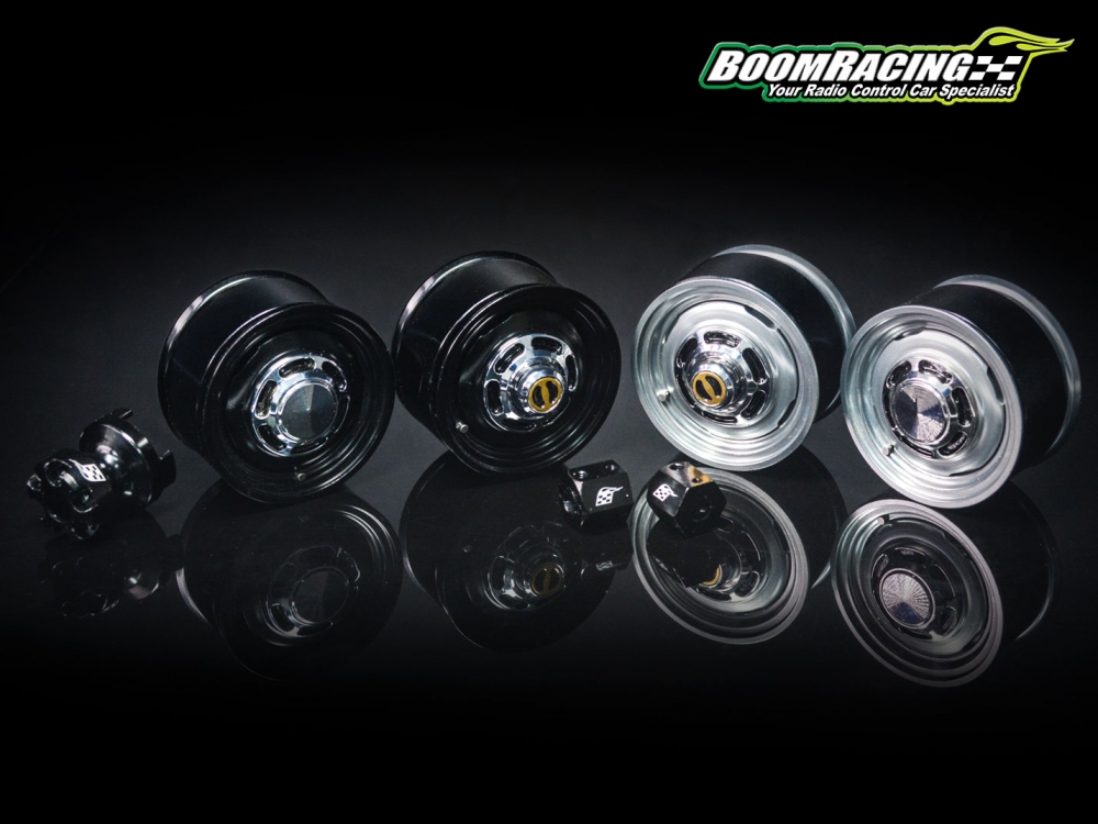 ล้อ 1.55 BRW780907FBK : Boom Racing 1.55 ล้อหน้า แบบคลาสสิคพร้อมดุม 3 มม. (2) สีดำ - Image 5