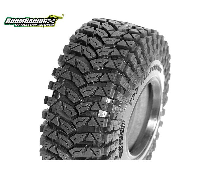 ยาง 1.9 - 1.9 Tires BRTR19010 : Boom Racing 1.9" TPD All-Terrain Crawler Tire Gekko BLACK 4.25"x1.65" (108x41.9mm) ฟองนำ้2 ชั้น (2) - Image 3