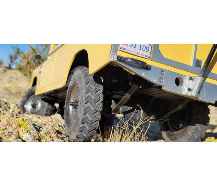 ยาง 1.9 BRTR19014: BOOMRACING 1.9" Landy Classic Scale เนื้อยาง Gekko Compound สูง 3.82"กว้าง 1.0" (97x27mm) (2) - Image 4