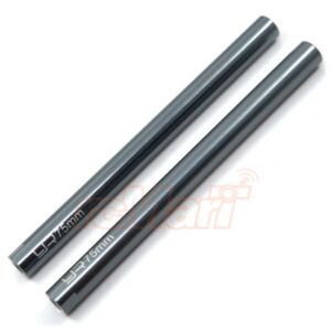 ชุดลิงค์-Links YA-0436 : YEAH RACING THREADED ALUMINUM M3 LINK PIPE 6X75MM 2PCS GUNMETAL
