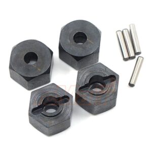 ดุมล้อ XS-59650 : Xtra Speed ดุมขยายความกว้างของล้อ 12 มม. 9 มม. ออฟเซ็ต สีดำ 4 ชิ้น