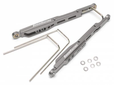 ชุดลิงค์ BR233030GM : Boomracing Axial SCX10 Parts & Upgrades SPARTA™ Adjustable Aluminum Links W/ Sway Bars System Gun Metal