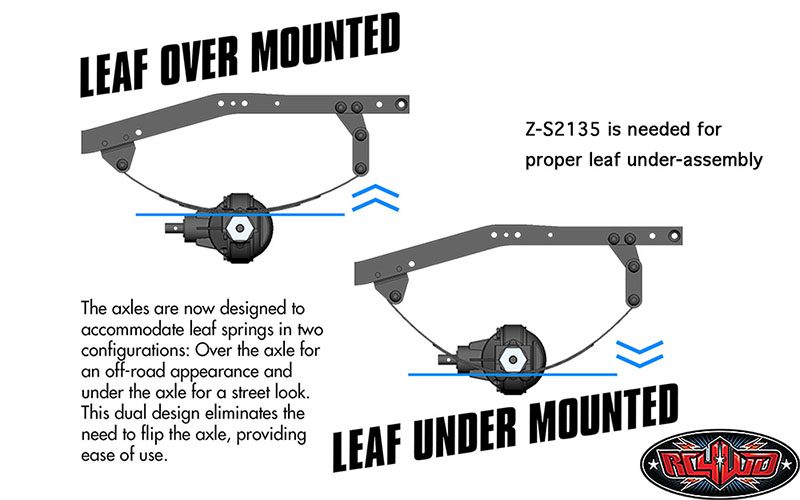 คาน Z-A0080 : RC4WD คานหน้า RC4WD Yota II Ultimate Scale Cast Axle V2 - Image 3