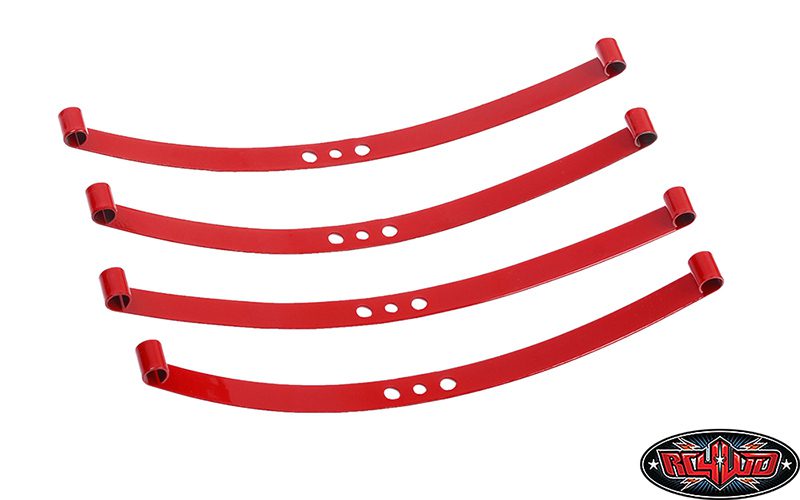 แหนบ Z-S0570 : RC4WD RED SUPER SOFT FLEX LEAF SPRINGS (4)