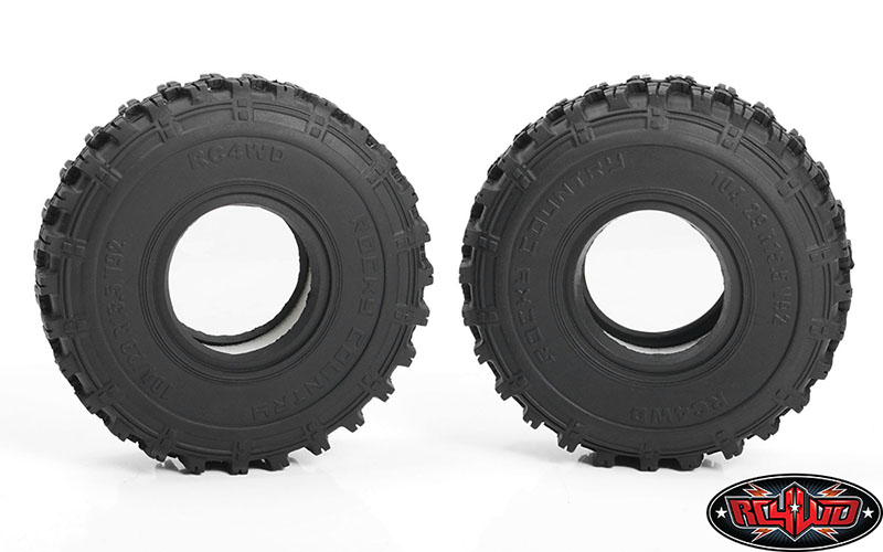 ยาง 1.55 Z-T0022 : RC4WD (102.3×32.2) ROCKY COUNTRY 1.55″ TRUCK TIRES - Image 2