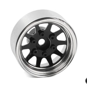 ล้อ 1.55 Z-W0337: RC4WD OEM 6-Lug ล้อ Beadlock (สีดำและโครเมียม)