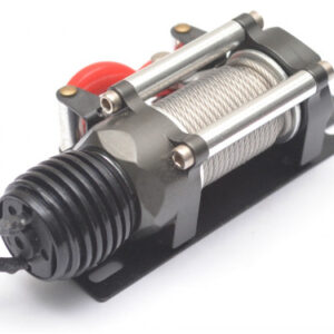 วินซ์ : BRQ90229GM : Boom Racing Aluminum Winch for 1/10 Rock Crawler Gun Metal