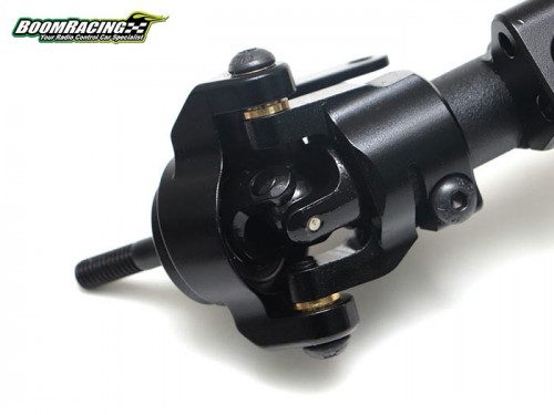 ชุดเลี้ยวหน้า BR955027BK : Boom Racing ชุดดุมล้อเลี้ยวและขายึดซีฮับมุมเลี้ยวกว้างสำหรับคาน AR44 สีดำ สำหรับ Axial SCX10 II - Image 3