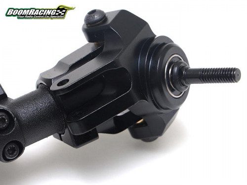 ชุดเลี้ยวหน้า BR955027BK : Boom Racing ชุดดุมล้อเลี้ยวและขายึดซีฮับมุมเลี้ยวกว้างสำหรับคาน AR44 สีดำ สำหรับ Axial SCX10 II - Image 2