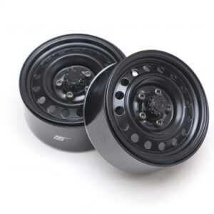 ล้อ BRW780919FBK : Boom Racing ล้อบีทล๊อคโลหะ 1.9″ 16 รู ล้อ แบบพลิกกลับได้ พร้อมดุมล้อ XT504 ด้านหน้า (2) สีดำ