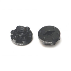 ดุมล้อ BRXT500-6LUG : Boom Racing ProBuild™ XT500 ฮับอลูมิเนียมแบบใส่สลักพิน 0MM Offset (2) Black