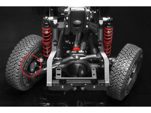 เฟืองคาน/อะไหล่คาน BRLC7002/A : Boom Racing Knuckle Lever อลูมิเนียม (High Clearance) สำหรับ BRX70 / BRX90 Knuckle (1) for BRX01 - Image 2