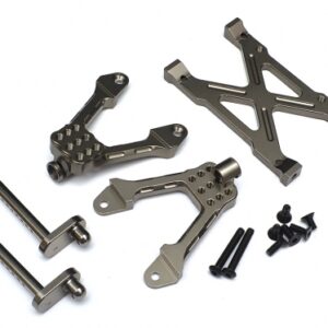 ขายึดโช้ค BR233010GM : Boom Racing ขายึดโช๊คหลัง อลูมิเนียม สีเทา Aluminum Rear Shock Tower Mount