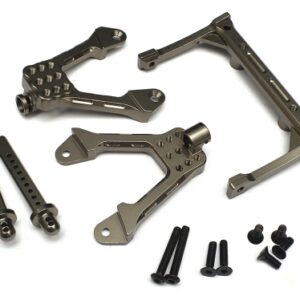 ขายึดโช๊ค BR233011GM : Boom Racing ขายึดโช๊คหน้า อลูมิเนียม สีเงิน Aluminum Front Shock Tower Mount