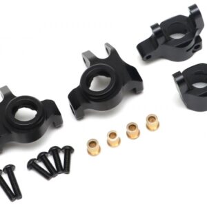 ชุดเลี้ยวหน้า BR955027BK : Boom Racing AR44 Wide Angle Steering Knuckle & C-Hub Carrier Set Black for Axial SCX10 II