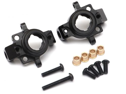 ชุดเลี้ยวหน้า BRLC7002 : Boom Racing Aluminum Knuckle for BRX70 / BRX90 / AR44 Axle #BRLC7022 (AR44 compatible) Black