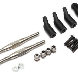 ชุดเลี้ยวหน้า BRLC7050 : Boom Racing Stainless Steel Drag Link & Panhard Link Set w/ BADASS Rod Ends (2) for BRX01