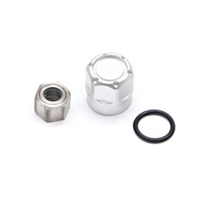 ดุมล้อ-Wheel Hex Hub BRPB-S100S : Boom Racing Alum Wheel Center Cap – S100 (1) Silver (XT6 Hub Series)