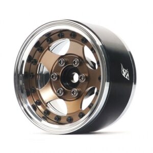 ล้อ1.9 BRPB001CRBZ : Boom Racing ล้อบีทล๊อคอลูมิเนียม ProBuild™ SV5 สี โครเมี่ยม/บรอนซ์