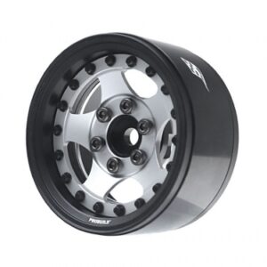 ล้อ 1.9 – Wheels BRPB004MBKRS : BoomRacing ProBuild™ 1.9″ SV5 ล้อบีทล๊อคอลูมิเนียมแบบปรับความลึกได้สีดำด้าน/เงินด้าน