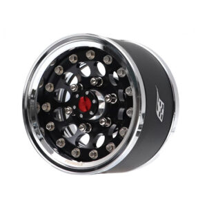 ล้อ 1.55 – Wheels BRPB15510CRBK-F : Boom Racing ProBuild™ 1.55″ R12 ล้อบีทล๊อคอลูมิเนียมแบบปรับความลึกได้พร้อมฝาครอบดุม (2) Chrome/Black