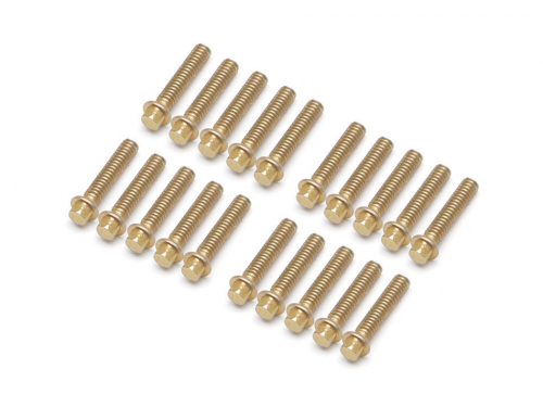 น๊อตล้อ BRPROB-06GD : BOOMRACING ProBuild™สกรูน๊อตล้อ M2*9mm (20) สีทอง