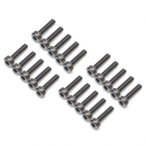 น๊อตล้อ BRPROB-07BK : BOOMRACING ProBuild™สกรูฝาครอบซ็อกเก็ต M2x8mm สกรูเกรด 12.9 (6) สีดำ