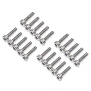 น๊อตล้อ BRPROB-07S : Boom Racing ProBuild™ M2x8mm Socket Cap Screw 12.9 Grade Screws (20) Silver