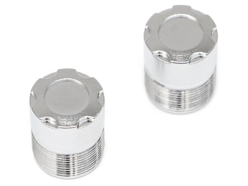 ของแต่งล้อ BRW780923PL : Boom Racing S100 ฝาครอบดุมล้อตรงกลางสเกล (2 อัน ) แพลตตินัม (ซีรีย์ XT5)