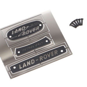 โลโก้,ตราสัญลักษณ์ BRX02325 : Boom Racing ชุดสัญลักษณ์ (สแตนเลส) สำหรับ Series Land Rover® (เบนซิน) สำหรับ BRX02 109