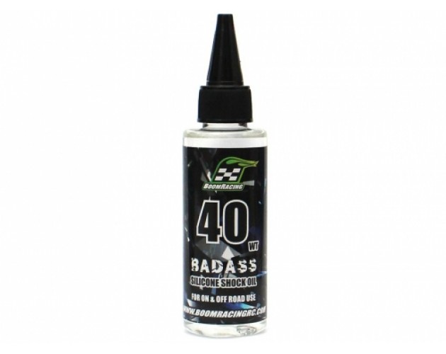 น้ำมันโช้ค BRSHK040 : Boom Racing น้ำมันโช้ค BADASS Silicone Shock Oil 40wt 60ml
