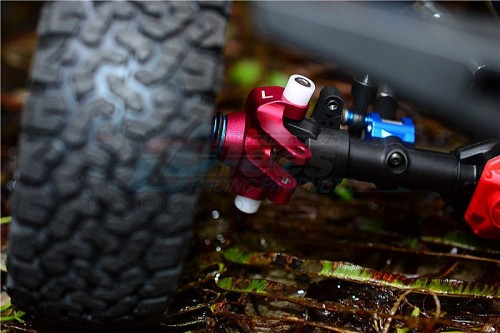 ชุดเลี้ยวหน้า SCX2021BK : GPM Racing Aluminium Front Knuckle Arm – 1Pr Set Black for Axial SCX10 II - Image 2