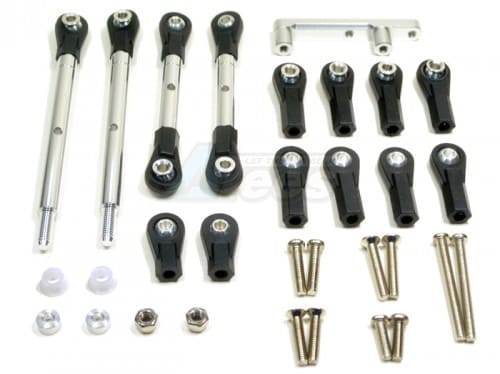 ชุดลิงค์-Links CC161SBK : GPM Racing Aluminum ชุดลิ้งค์หลังโลหะอัลลอยสำหรับ Tamiya CC01