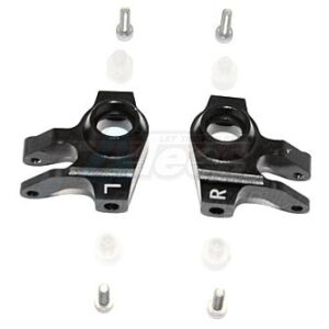 ชุดเลี้ยวหน้า SCX2021BK : GPM Racing Aluminium Front Knuckle Arm – 1Pr Set Black for Axial SCX10 II
