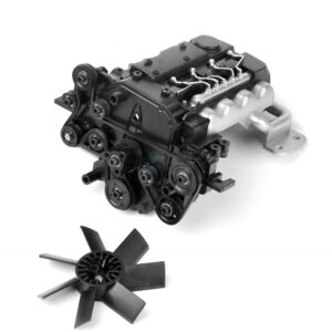 เครื่องยนต์ GRC/G156EP : GRC ชุดเครื่องยนต์จำลอง Defender 1/10 พร้อมทำสีสำหรับ แลนด์โรเวอร์