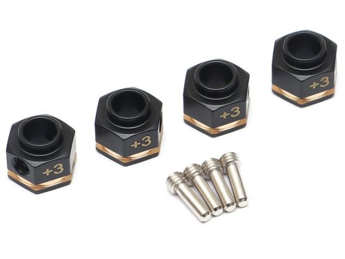 ดุมล้อ TRC/302455-3MM : TEAMRAFFE ดุมทองเหลือง 3 มม. Offset