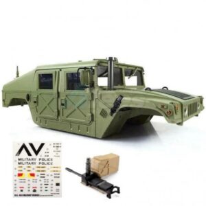 บอดี้แข็ง HG/4ASS-PA060G : TRASPED 1/10 P408 บอดี้ HUMVEE สีเขียว