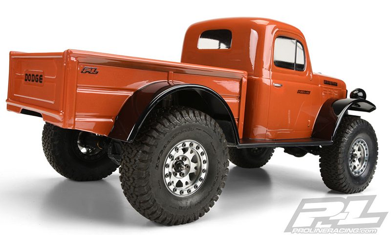 บอดี้อ่อน 3499-00 : Pro-Line ฐานล้อ 313 มม. 1946 Dodge Power Wagon บอดี้ใส Axial SCX10 SCX10 II MST CFX-W Vaterra Ascender - Image 4